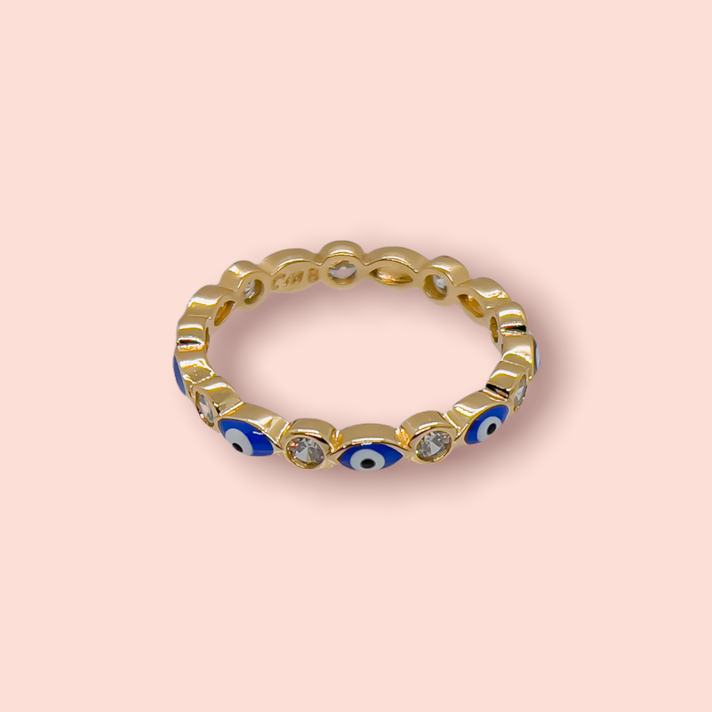 Blue Evil Eye Ring