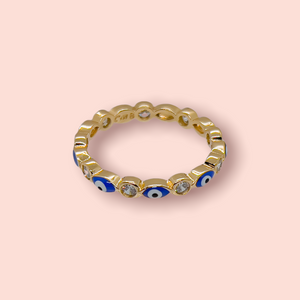 Blue Evil Eye Ring