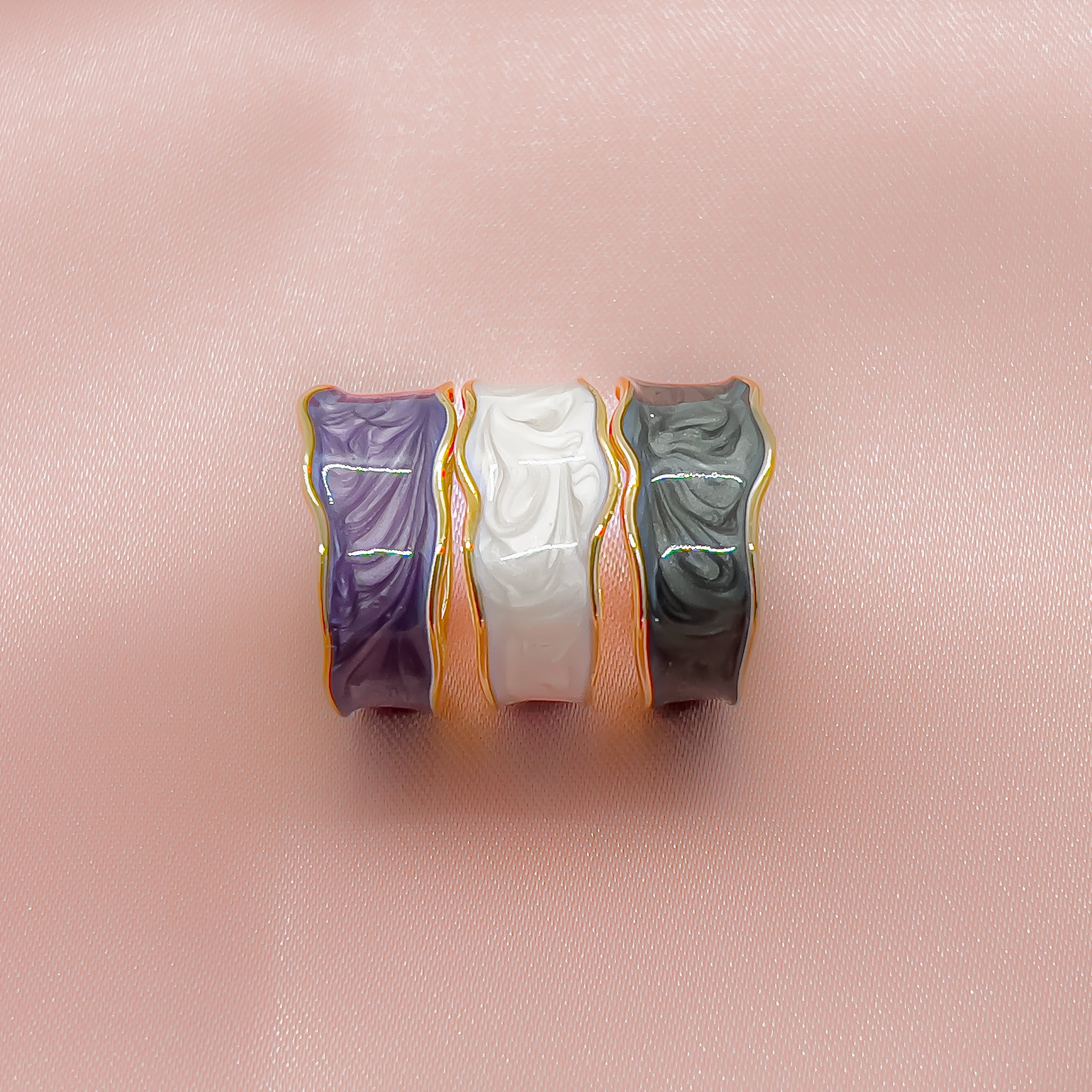 Purple Enamel Ring